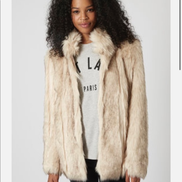 Topshop Jackets & Blazers - Topshop fur jacket
